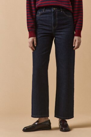 Women's Emilie wide-leg organic cotton jeans