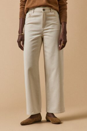 Women's wide-leg organic cotton Emilie jeans