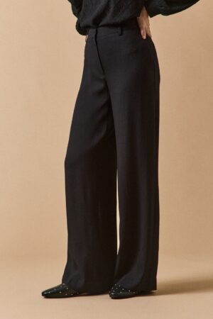 Women's wide-leg Ava crepe trousers