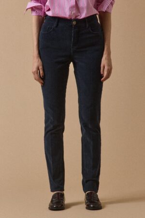 Women's slim-fit needlecord Chloe trousers